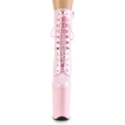 Pleaser INFINITY-1020 Platform Ankle Boot (Baby Pink Patent/Baby Pink)