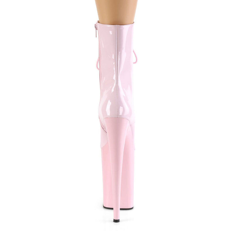 Pleaser INFINITY-1020 Platform Ankle Boot (Baby Pink Patent/Baby Pink)