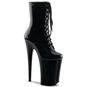 Pleaser INFINITY-1020 Platform Ankle Boot (Black/Black)