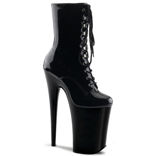 Pleaser INFINITY-1020 Platform Ankle Boot (Black/Black)