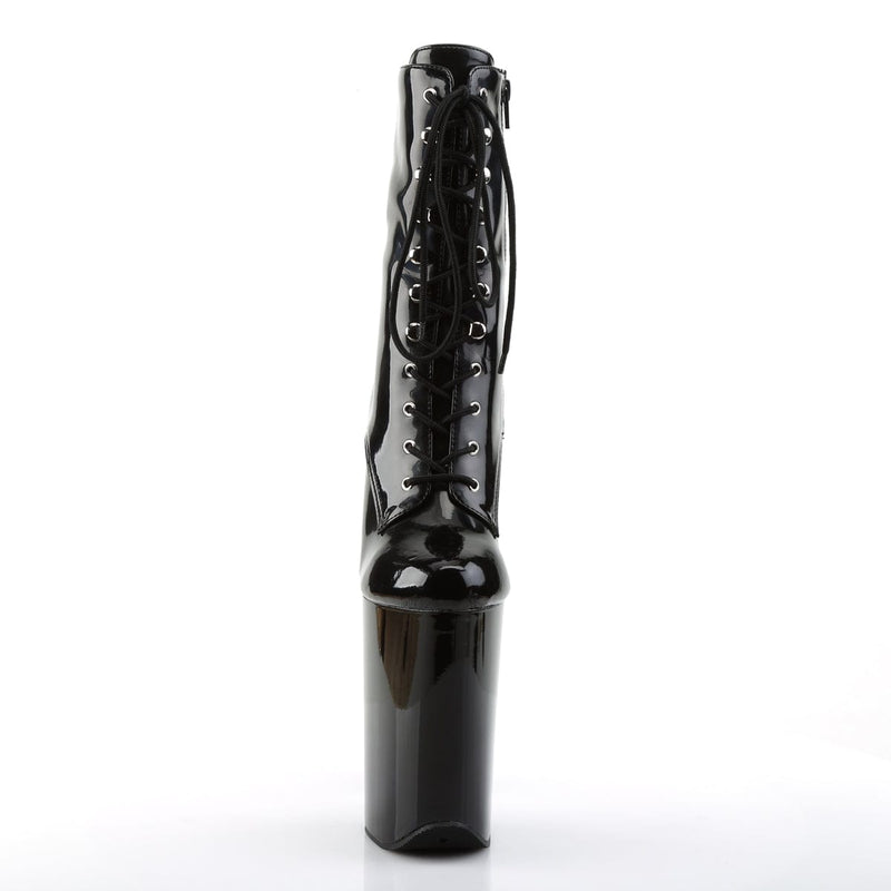 Pleaser INFINITY-1020 Platform Ankle Boot (Black/Black)