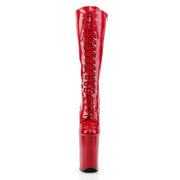 Pleaser INFINITY-2020 Platform Knee High Boot (Red Patent/Red)