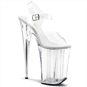 Pleaser INFINITY-908 Platform Sandal (Clear/Clear) 5
