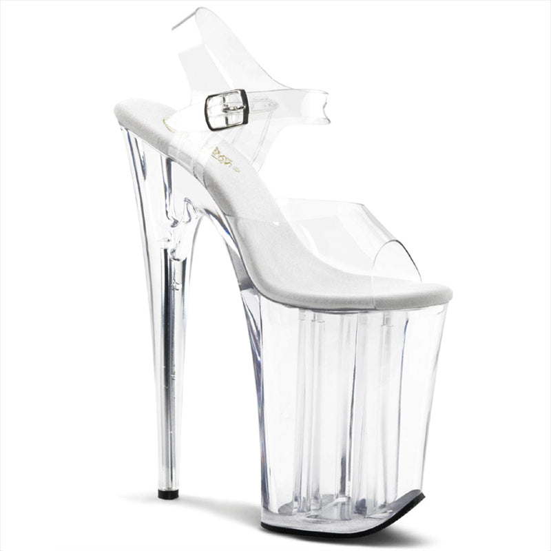 Pleaser INFINITY-908 Platform Sandal (Clear/Clear) 5