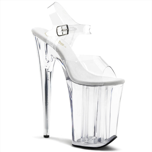 Pleaser INFINITY-908 Platform Sandal (Clear/Clear) 5