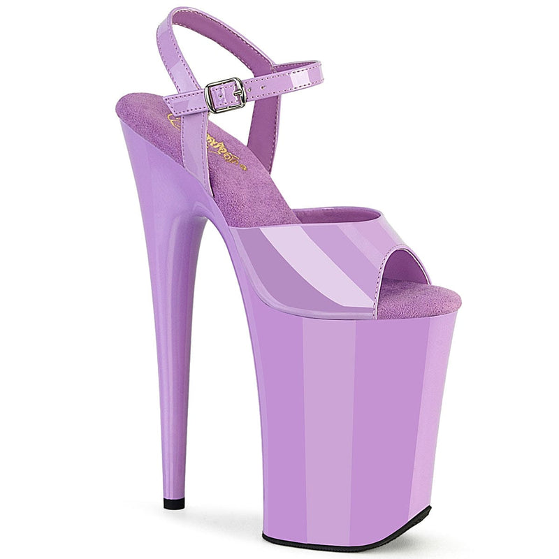 Pleaser INFINITY-909 Platform Sandal (Lavender Patent/Lavender)