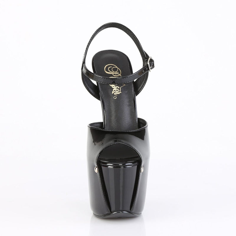 Pleaser JUBILANT-09 Platform Sandal (Black Patent)