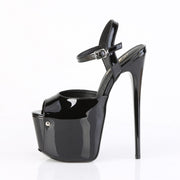 Pleaser JUBILANT-09 Platform Sandal (Black Patent)