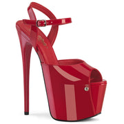 Pleaser JUBILANT-09 Platform Sandal (Red Patent)
