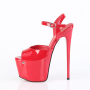 Pleaser JUBILANT-09 Platform Sandal (Red Patent)
