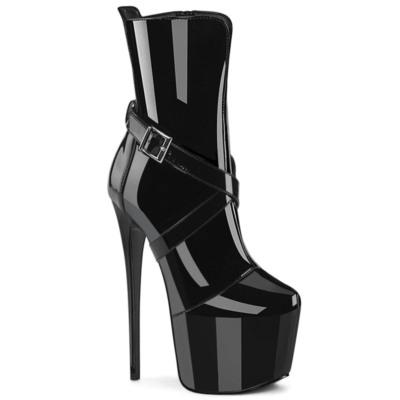 Pleaser JUBILANT-1011 Platform Ankle Boot (Black Patent)