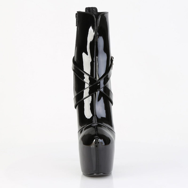 Pleaser JUBILANT-1011 Platform Ankle Boot (Black Patent)