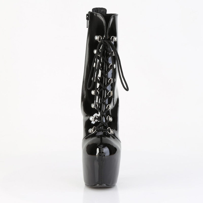Pleaser JUBILANT-1014 Platform Ankle Boot (Black Patent)