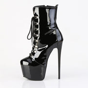 Pleaser JUBILANT-1014 Platform Ankle Boot (Black Patent)