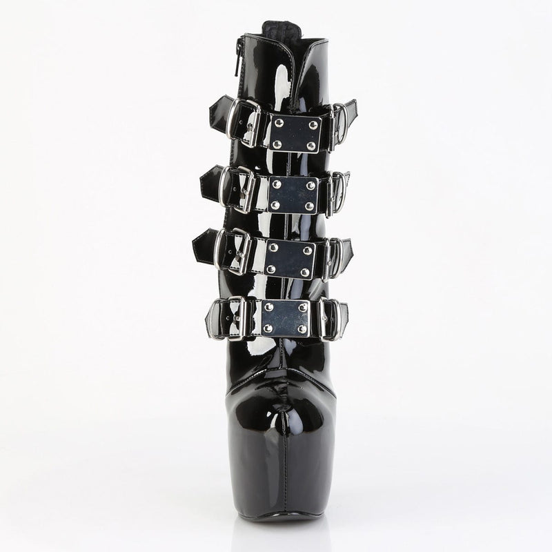 Pleaser JUBILANT-1023 Platform Ankle Boot (Black Patent)