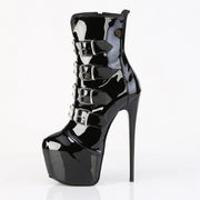 Pleaser JUBILANT-1023 Platform Ankle Boot (Black Patent)