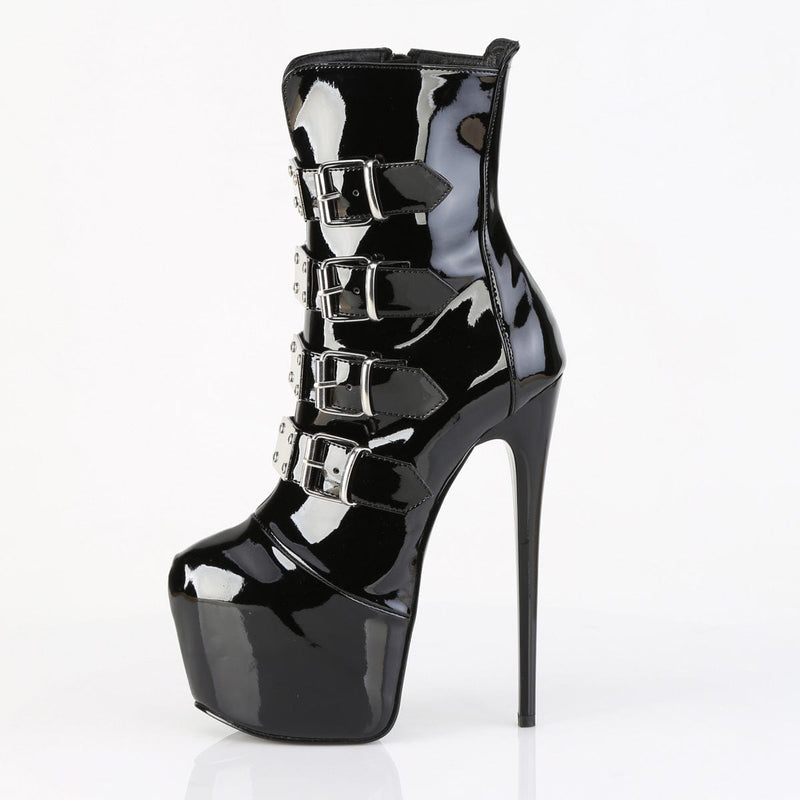 Pleaser JUBILANT-1023 Platform Ankle Boot (Black Patent)