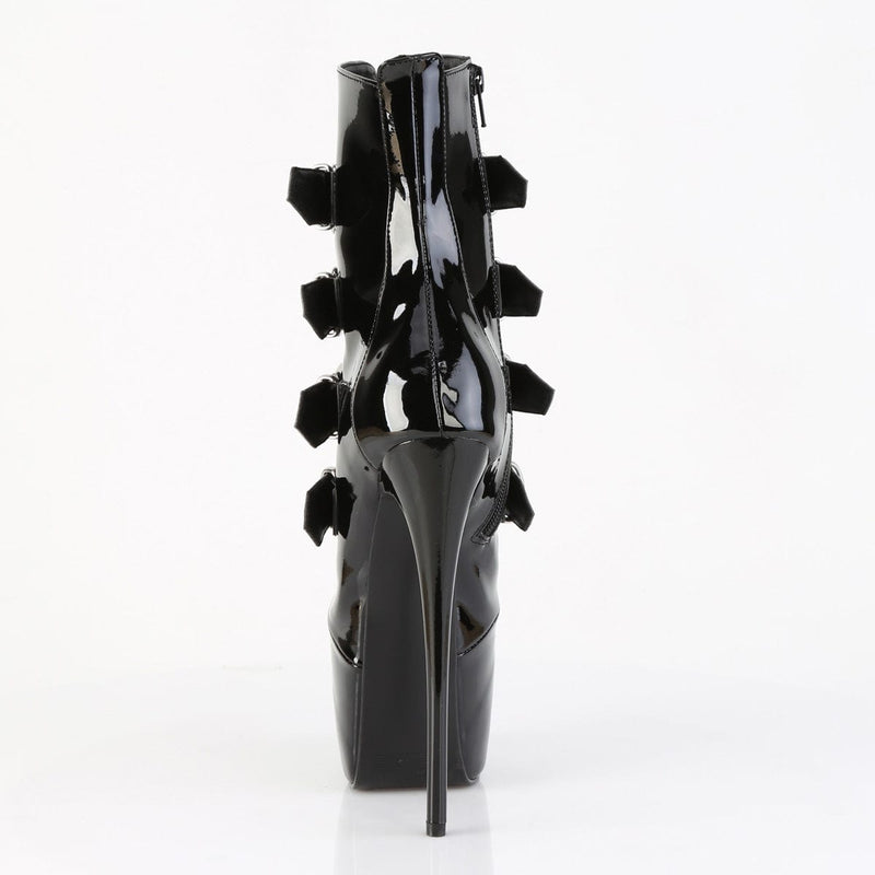 Pleaser JUBILANT-1023 Platform Ankle Boot (Black Patent)
