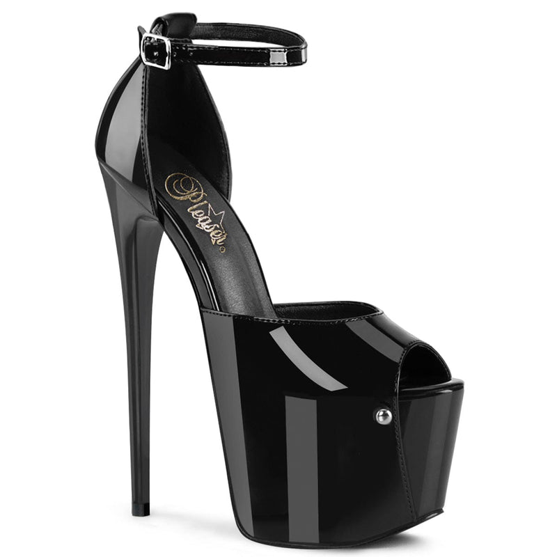Pleaser JUBILANT-15 Platform Sandal (Black Patent)