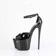 Pleaser JUBILANT-15 Platform Sandal (Black Patent)