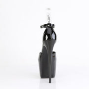 Pleaser JUBILANT-15 Platform Sandal (Black Patent)
