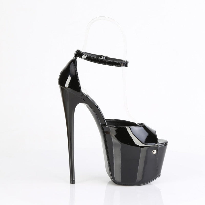 Pleaser JUBILANT-15 Platform Sandal (Black Patent)