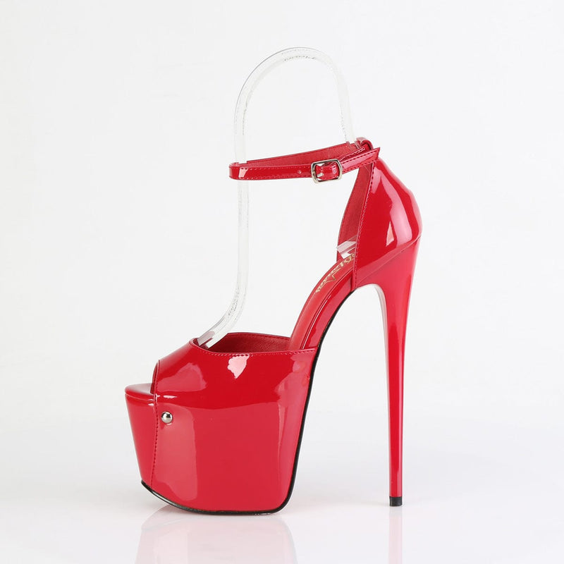 Pleaser JUBILANT-15 Platform Sandal (Red Patent)