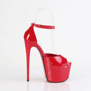Pleaser JUBILANT-15 Platform Sandal (Red Patent)