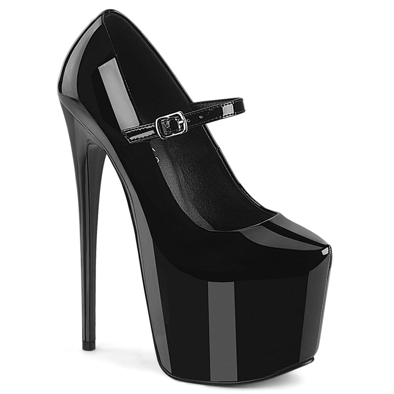 Pleaser JUBILANT-28 Platform Pump (Black Patent)