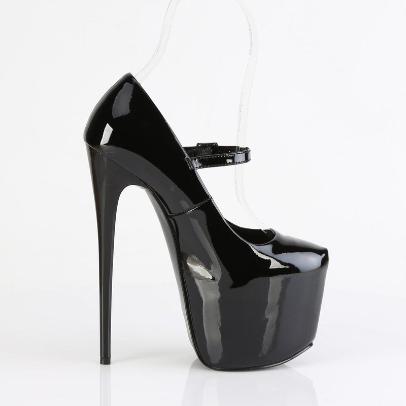 Pleaser JUBILANT-28 Platform Pump (Black Patent)
