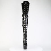 Pleaser JUBILANT-4012 Platform Crotch High Boot (Black Stretch Patent)