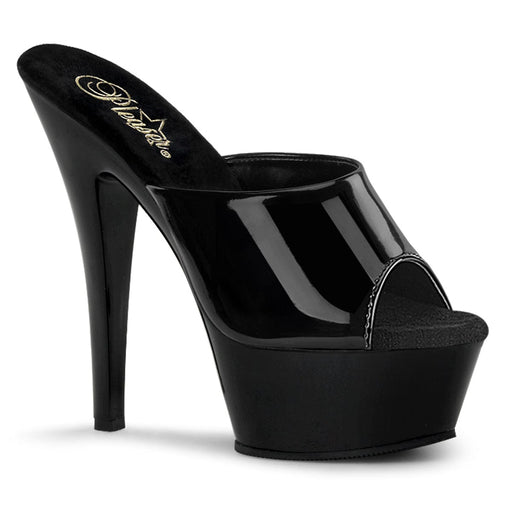 Pleaser KISS-201 Platform Sandal (Black Patent/Black) 5