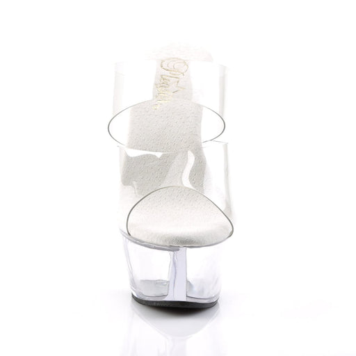 Pleaser KISS-202 Platform Sandal (Clear/Clear)