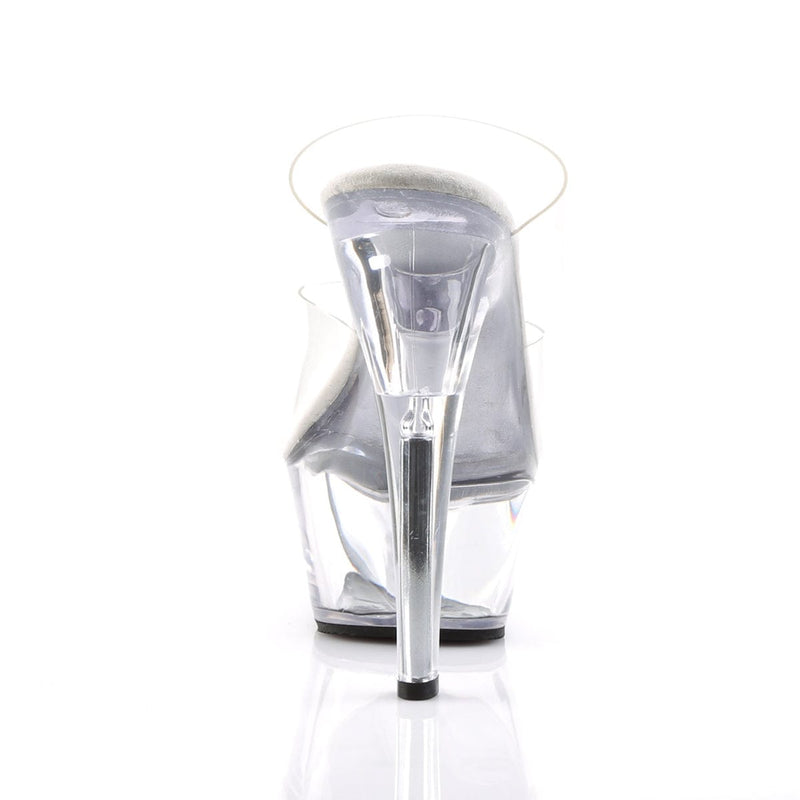 Pleaser KISS-202 Platform Sandal (Clear/Clear)