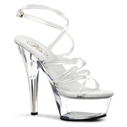 Pleaser KISS-206 Platform Sandal (Clear/Clear)