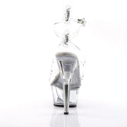 Pleaser KISS-206 Platform Sandal (Clear/Clear)