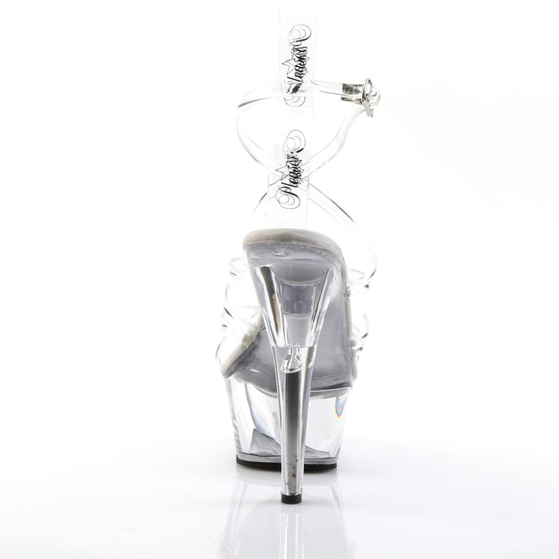 Pleaser KISS-206 Platform Sandal (Clear/Clear)