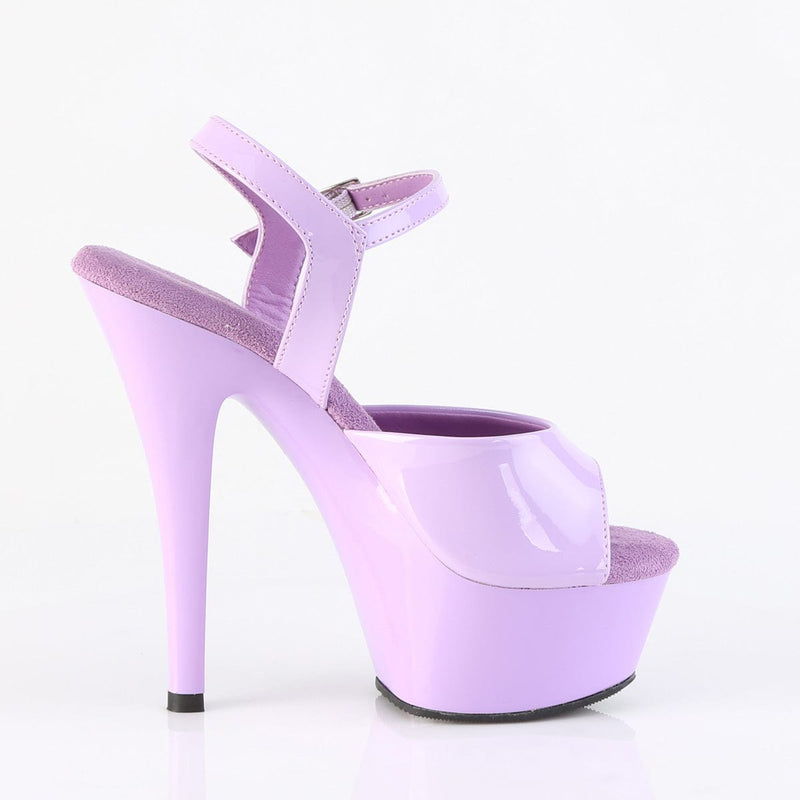 Pleaser KISS-209 Platform Sandal (Lavender Patent/Lavender)