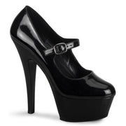 Pleaser KISS-280 Platform Pump (Black Patent/Black) 5