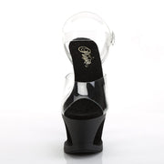 Pleaser MOON-708 Clear/Black Matte