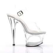 Pleaser MOON-708 Platform Sandal (Clear/Clear)