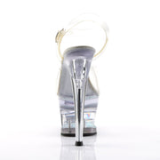 Pleaser MOON-708DM Platform Sandal (Clear/Clear)