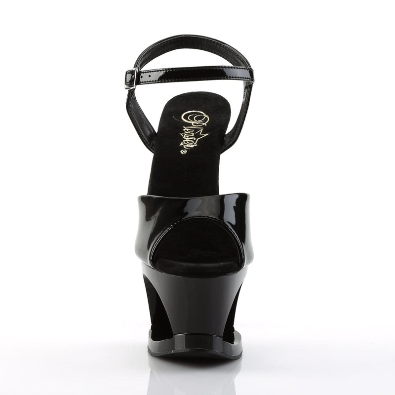 Pleaser MOON-709 Platform Sandal (Black/Black)