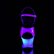 Pleaser MOON-711MER Platform Sandal (Blue Shifting TPU/Blue Ombre)