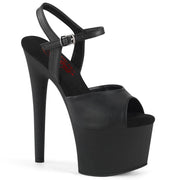 Pleaser PASSION-709 Black Faux Le/Black Matte 5