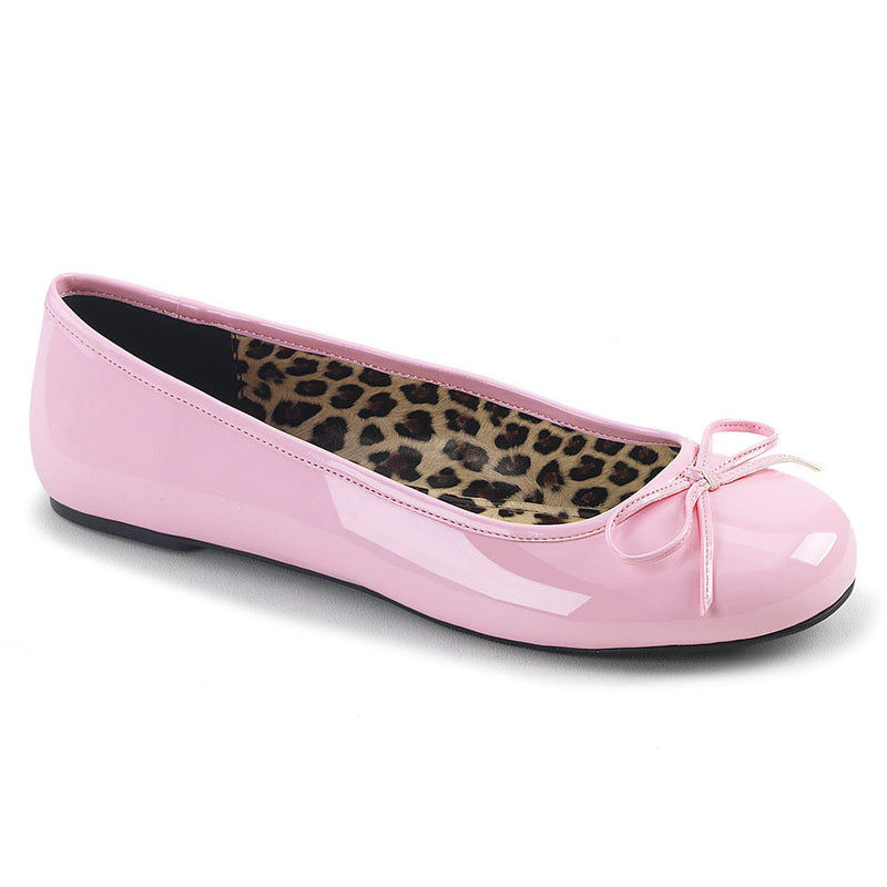 Pleaser Pink Label ANNA-01 Flat (Baby Pink Patent)