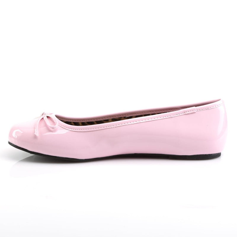 Pleaser Pink Label ANNA-01 Flat (Baby Pink Patent)