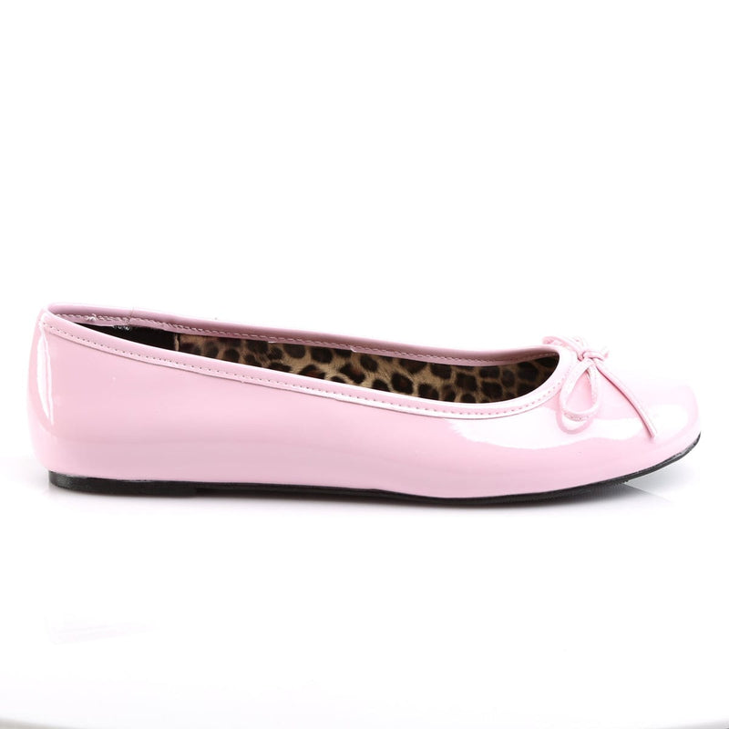 Pleaser Pink Label ANNA-01 Flat (Baby Pink Patent)