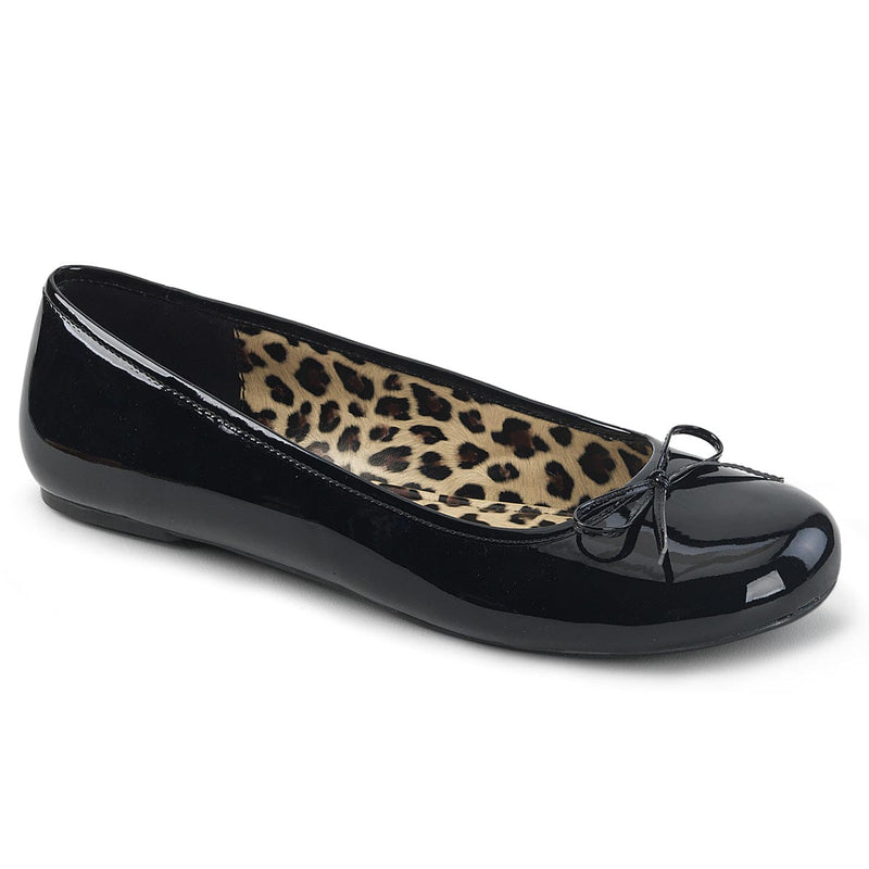 Pleaser Pink Label ANNA-01 Flat (Black Patent)