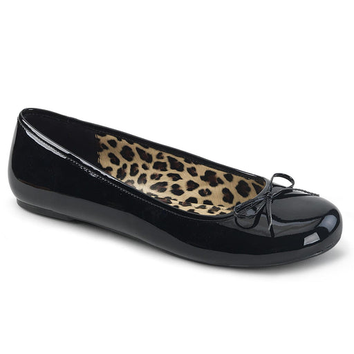 Pleaser Pink Label ANNA-01 Flat (Black Patent)